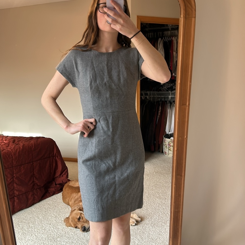 J Crew gray business dress